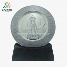 Supply Promotion Casting Custom Antique Silver Commemorate Plate